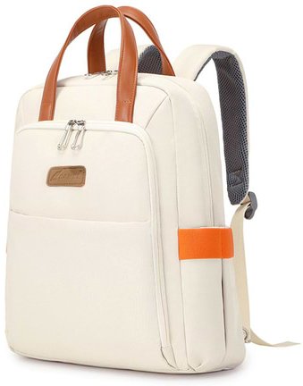 תיק גב למחשב נייד בגודל 15.6 אינץ' דגם The Intima Pro מבית Camel Mountain - צבע בז'