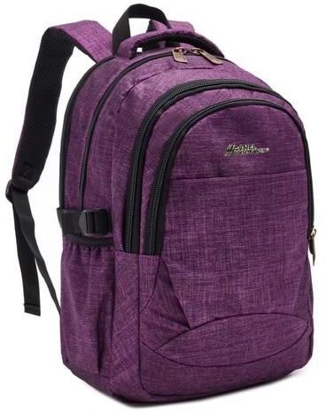 תיק גב למחשב נייד בגודל 15.6 אינץ' דגם Canberra מבית Camel Mountain - צבע סגול