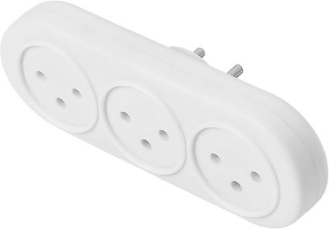 מפצל 3 שקעים לתקע ישראלי אופקי Deko DT-3