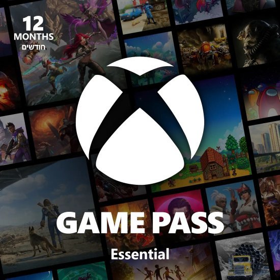 חברות Microsoft Xbox Game Pass Essential (קוד דיגיטלי) - מנוי ל-12 חודשים