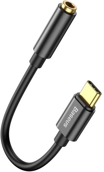 מתאם Type-C זכר לחיבור 3.5 מ''מ נקבה דגם L54 מבית Baseus - צבע שחור