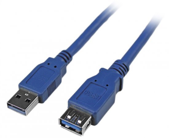 כבל מאריך USB 3.0 ל-USB 3.0 באורך 1 מטר
