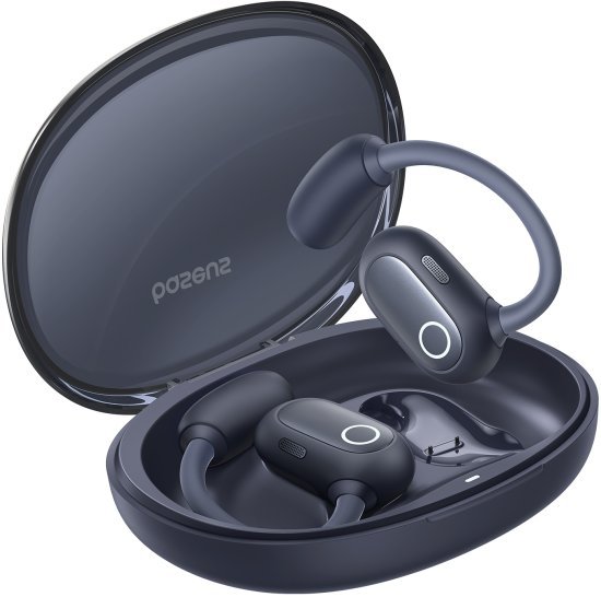 אוזניות ספורט אלחוטיות בעיצוב פתוח - Baseus Eli Sport 1 - צבע שחור קוסמי