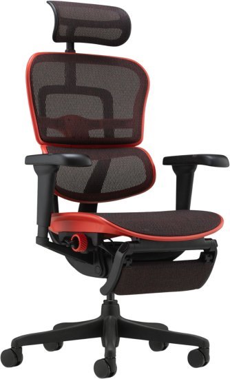כיסא רשת גיימינג Comfort Ergohuman Ultra מבית Keisar - צבע אדום