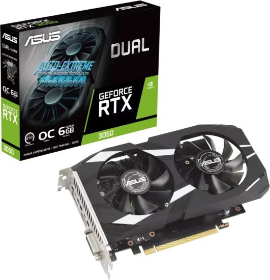 כרטיס מסך ASUS DUAL RTX 3050 OC 6GB GDDR6 DUAL-RTX3050-O6G