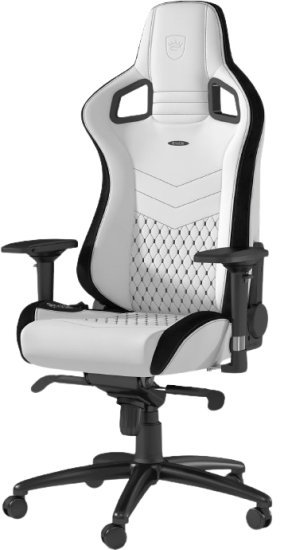 כיסא גיימינג סדרת Epic מבית Noblechairs - צבע לבן / שחור