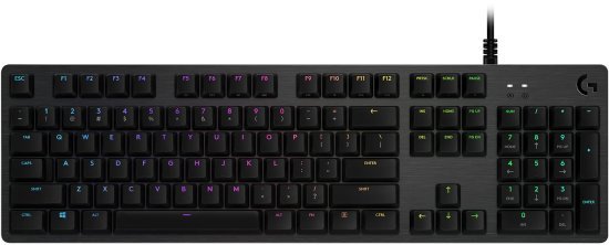 מקלדת לגיימרים מכאנית Logitech G512 RGB Carbon - מתג GX Red Linear