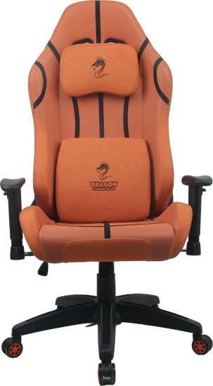 כיסא גיימינג דמוי עור בעיצוב כדורסל Dragon Cyber - צבע כתום