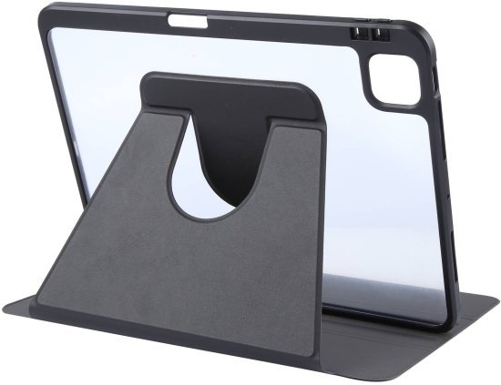 כיסוי מעמד Premium 360 TPU ל- Apple iPad Pro 11 Inch 2018/2020 / 2021/2022 / iPad Air 10.9 2020/2022 / iPad Air 11 Inch M2 / M3 - צבע שחור / שקוף