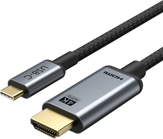 כבל USB Type-C לחיבור HDMI באורך 1.8 מטר - Cable Time