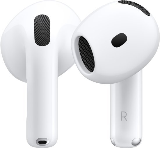 אוזניות אלחוטיות Apple AirPods 4 With Active Noise Cancellation עם ביטול רעשים אקטיבי - כולל מארז טעינה בחיבור USB-C