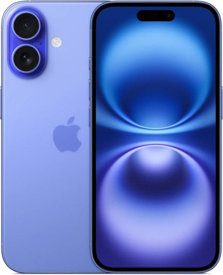 אייפון Apple iPhone 16 128GB - צבע Ultramarine - שנה אחריות יבואן רשמי - ללא מטען וללא אוזניות