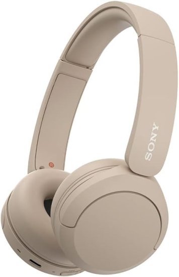 אוזניות קשת On-Ear אלחוטיות Sony WH-CH520C Bluetooth - צבע שמנת
