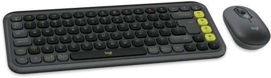 סט מקלדת ועכבר אלחוטיים Logitech POP ICON Combo - צבע Graphite