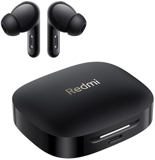 אוזניות אלחוטיות Xiaomi Redmi Buds 6 - צבע שחור - שנה אחריות יבואן רשמי על ידי המילטון