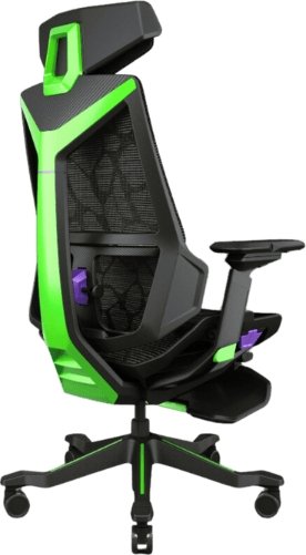 כיסא גיימינג ארגונומי דגם Quantum מבית Keisar - צבע שחור / ירוק