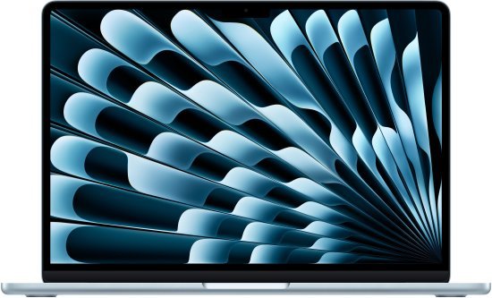 מחשב Apple MacBook Air 13 M4 Chip 10-Core CPU, 10-Core GPU, 256GB SSD Storage, 16GB Unified Memory - צבע Sky Blue - מקלדת עברית / אנגלית - דגם Z1H7000GJ