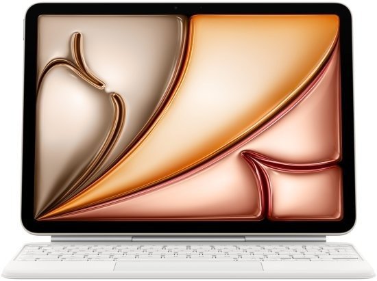 מקלדת Apple Magic Keyboard בעברית ל-iPad Air 11-inch (M3 / M2) - צבע לבן