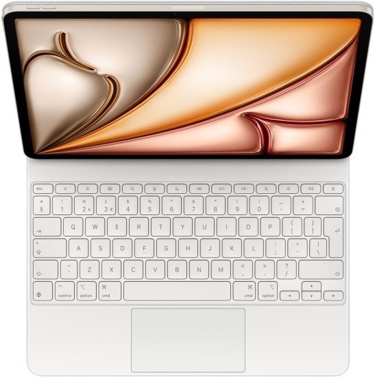 מקלדת Apple Magic Keyboard בעברית ל-iPad Air 13-inch (M3 / M2) - צבע לבן