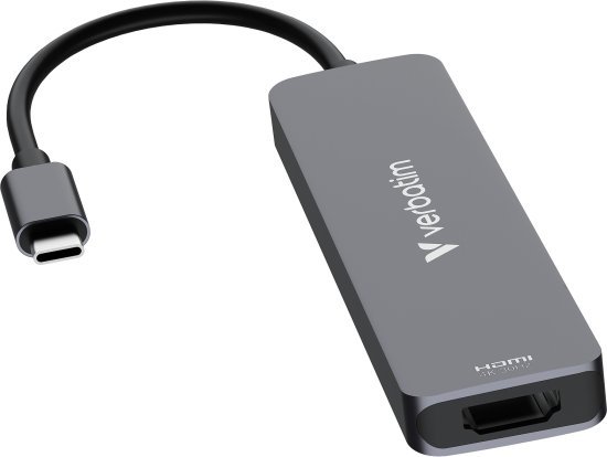 תחנת עגינה מקצועית USB-C בעלת 6 חיבורים מבית Verbatim