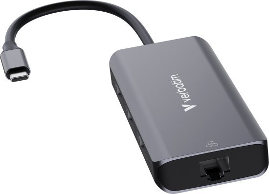 תחנת עגינה מקצועית USB-C בעלת 6 חיבורים מבית Verbatim