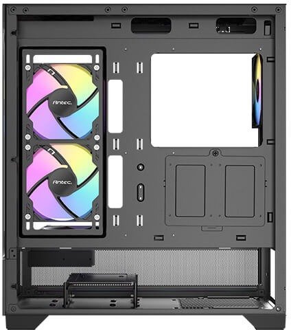 מארז מחשב ללא ספק Antec CX700 ARGB ATX Mid Tower - צבע שחור