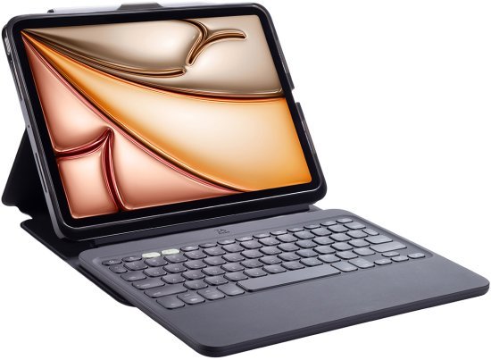 מקלדת אלחוטית וכיסוי Zagg Pro Keys 2 עבור Apple iPad Air 11 M2  - צבע שחור