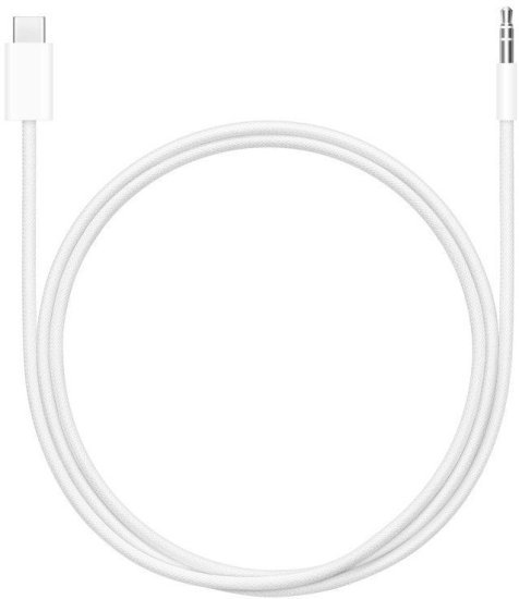 כבל USB Type-C לחיבור 3.5 מ''מ מקורי למוצרי Apple - אורך 1.2 מטר - לבן