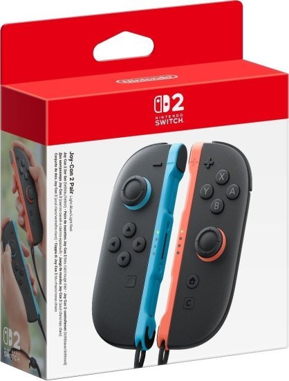שלטי Joy-Con 2 לקונסולת Nintendo Switch 2 - אדום בהיר / תכלת - שנה אחריות ע''י היבואן הרשמי
