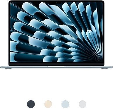 לחצו על מנת להרכיב 2025 Apple 15-inch MacBook Air M4 שמתאים לכם