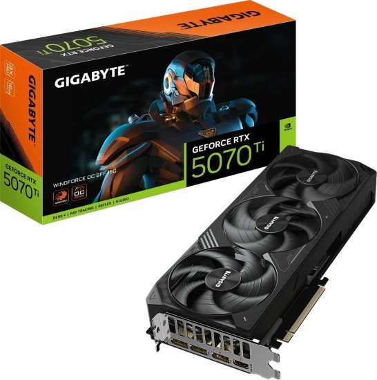 כרטיס מסך GIGABYTE RTX 5070 Ti WINDFORCE OC SFF 16GB GDDR7