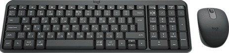 סט מקלדת ועכבר אלחוטיים Logitech Compact MK250 - צבע גרפיט