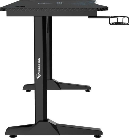 שולחן גיימינג דגם Deskpro-BL110 מבית Scorpius - צבע שחור