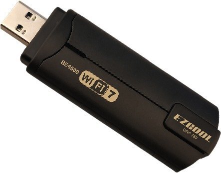 מתאם רשת אלחוטי EZCool 6500Mbps WiFi 7 802.11be Tri-Band USB Adapter UWF-765