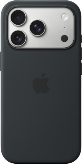 כיסוי סיליקון מקורי ל-Apple iPhone 17 Pro עם חיבור MagSafe - צבע Black