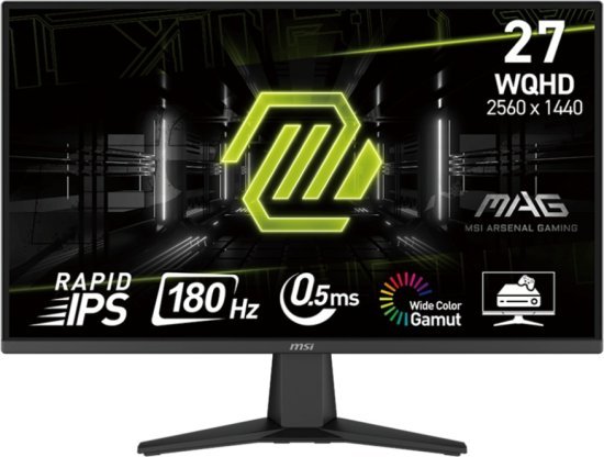 מסך מחשב גיימינג ''MSI MAG 275QF WQHD 180Hz 27