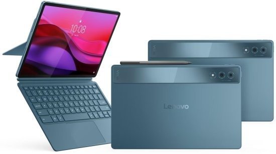 טאבלט Lenovo Yoga Tab Plus TB520FU ‎ZAEG0027IL - גרסת WiFi - זיכרון 16GB נפח איחסון 256GB - צבע Tidal Teal - כולל מקלדת מעמד ועט Tab Pen Pro