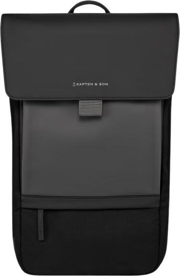 תיק גב למחשב נייד דגם Goteborg מבית Kapten & Son עד 15 אינץ' - צבע שחור