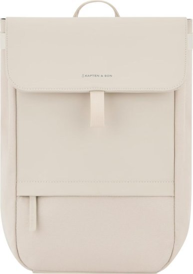 תיק גב למחשב נייד דגם Fyn מבית Kapten & Son עד 14 אינץ' - צבע קרם