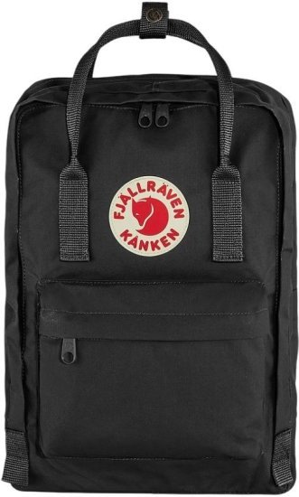 תיק גב למחשב נייד דגם Kanken Laptop מבית Fjallraven עד 17 אינץ' - צבע שחור