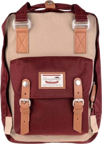 תיק גב בנפח 16 ליטר דגם Macaroon מבית Doughnut - צבע חום/אגוז / יין