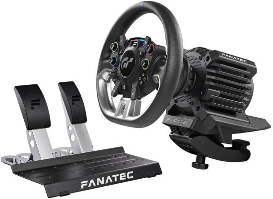 סט הגה ודוושות מרוצים Fanatec Gran Turismo® DD Pro (5 Nm)