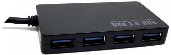 מפצל אקטיבי 4 חיבור USB 3.0 עם ספק כח Gold Touch Ultra Thin E-HUB-USB3-A