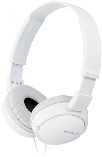 אוזניות קשת Sony MDR-ZX110 / W On-Ear - צבע לבן